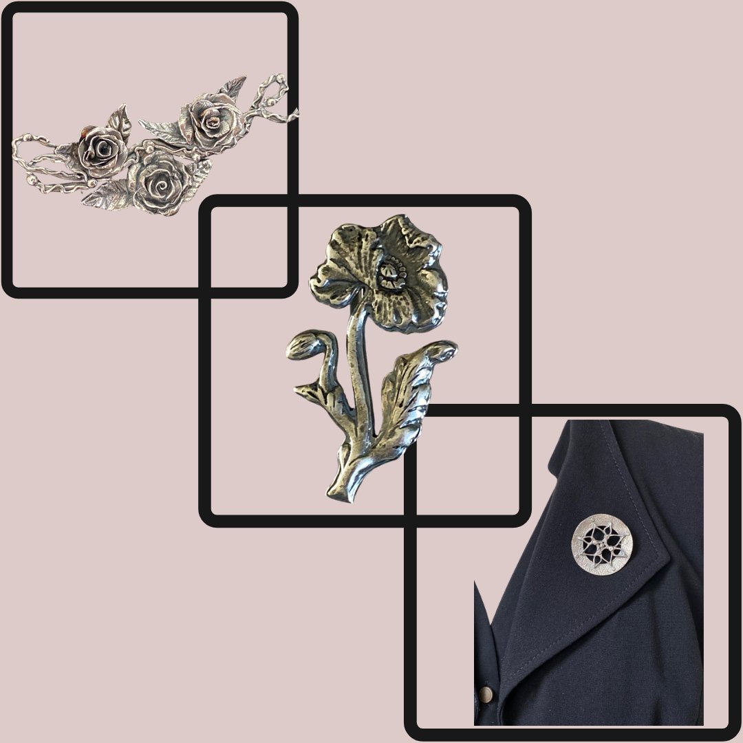 Silver Brooches
