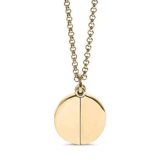 Personalized Hidden Message Medallion Necklace