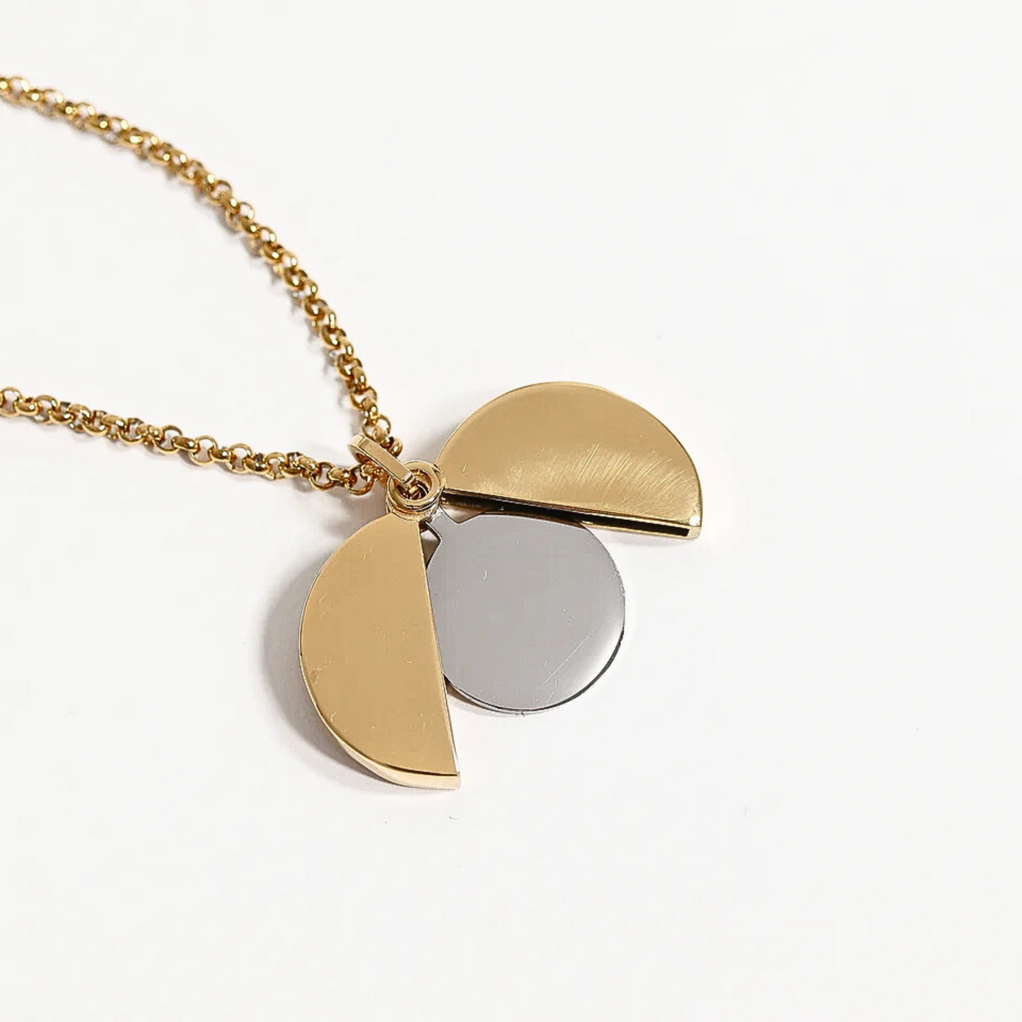 Personalized Hidden Message Medallion Necklace