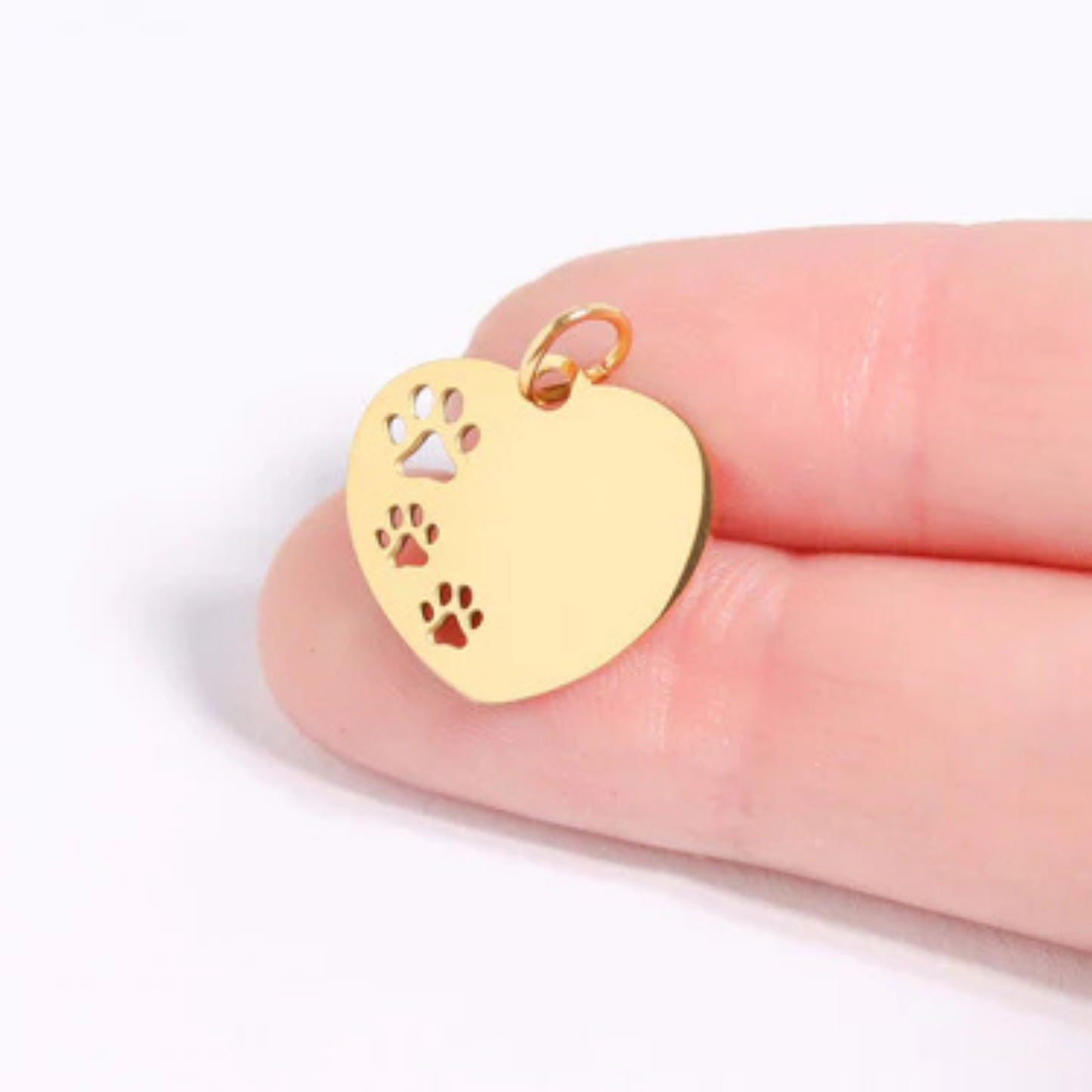 Personalized Paw Print Heart Tribute Pendant