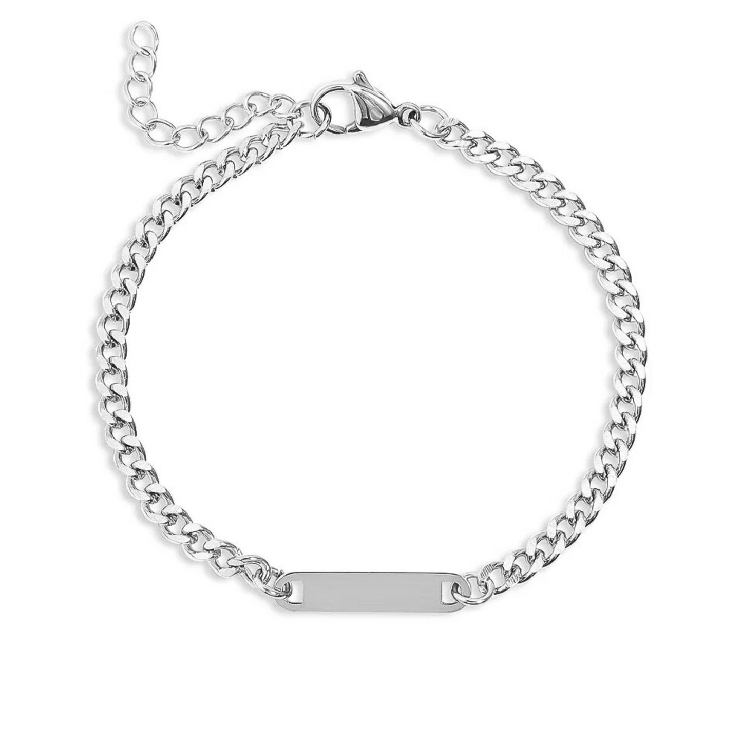 Personalized Curb Bar Bracelet