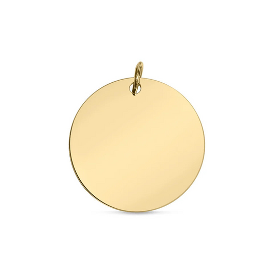 Personalized Round Medallion Necklace