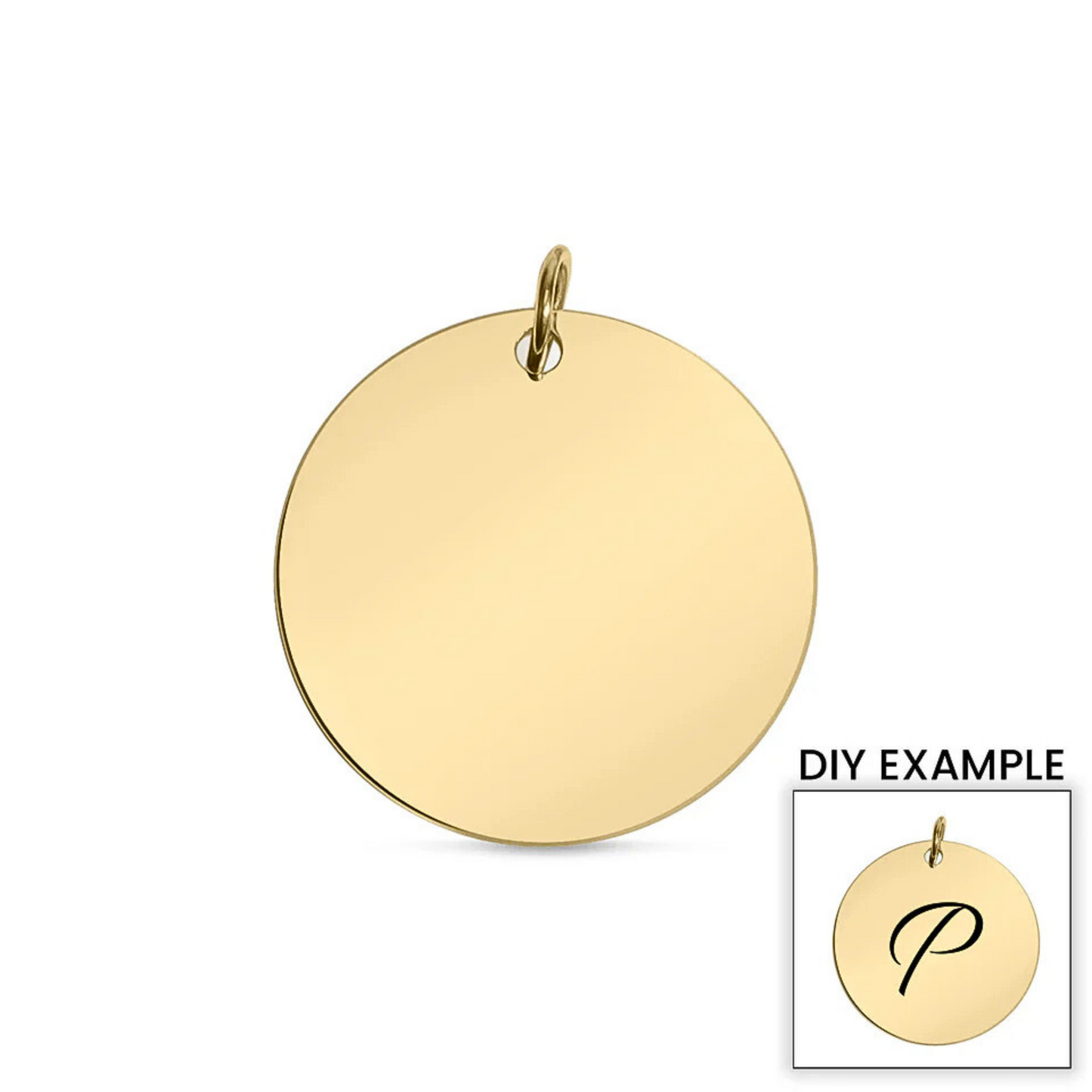 Personalized Round Medallion Necklace