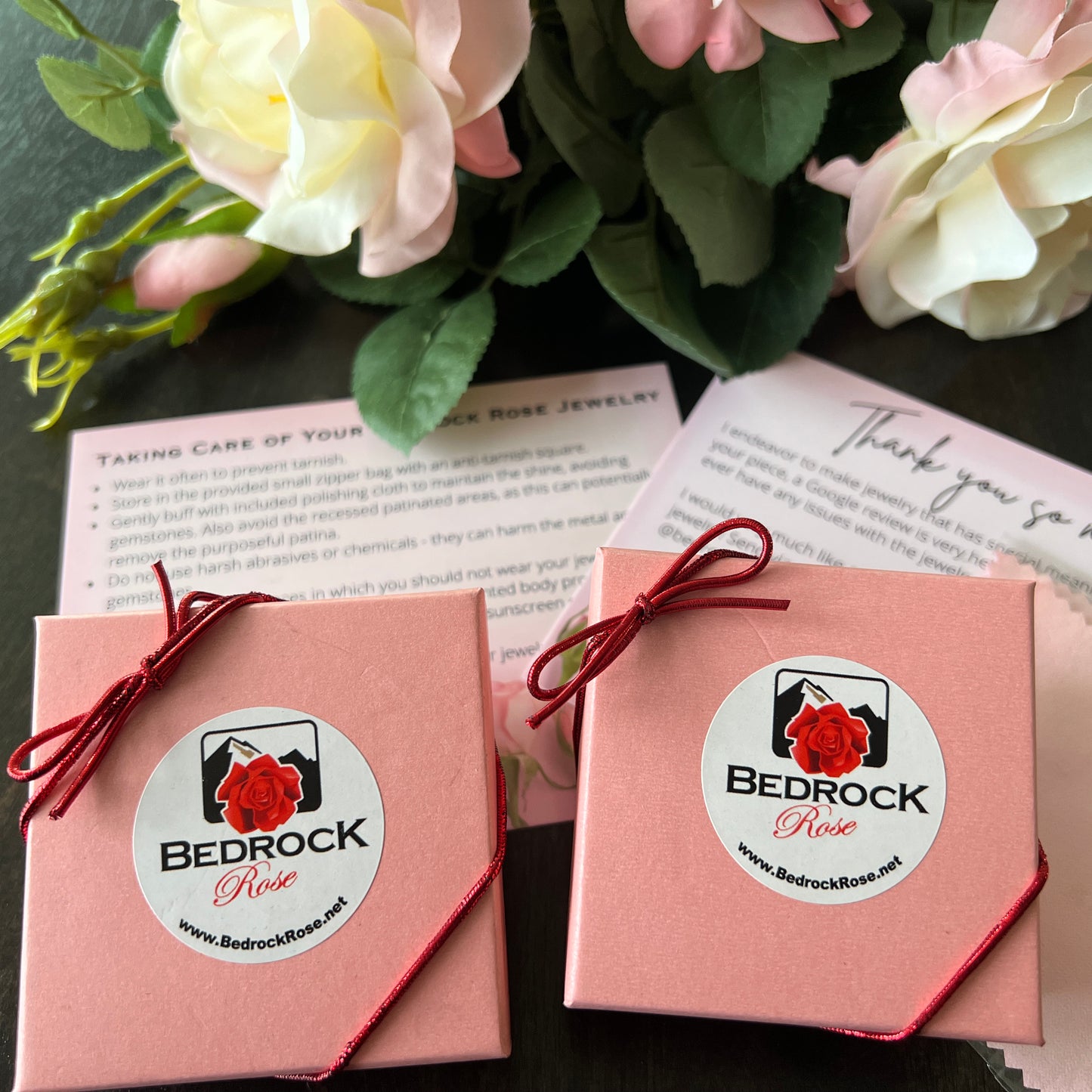 Bedrock Rose Jewelry gift Packaging