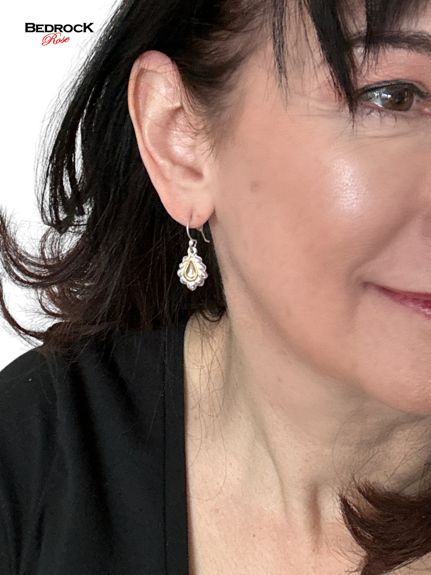 Charming Silver and Gold Chandelier Earrings, Silver and Gold Chandelier Dangling Earrings, Petite dangling earrings, gift for her