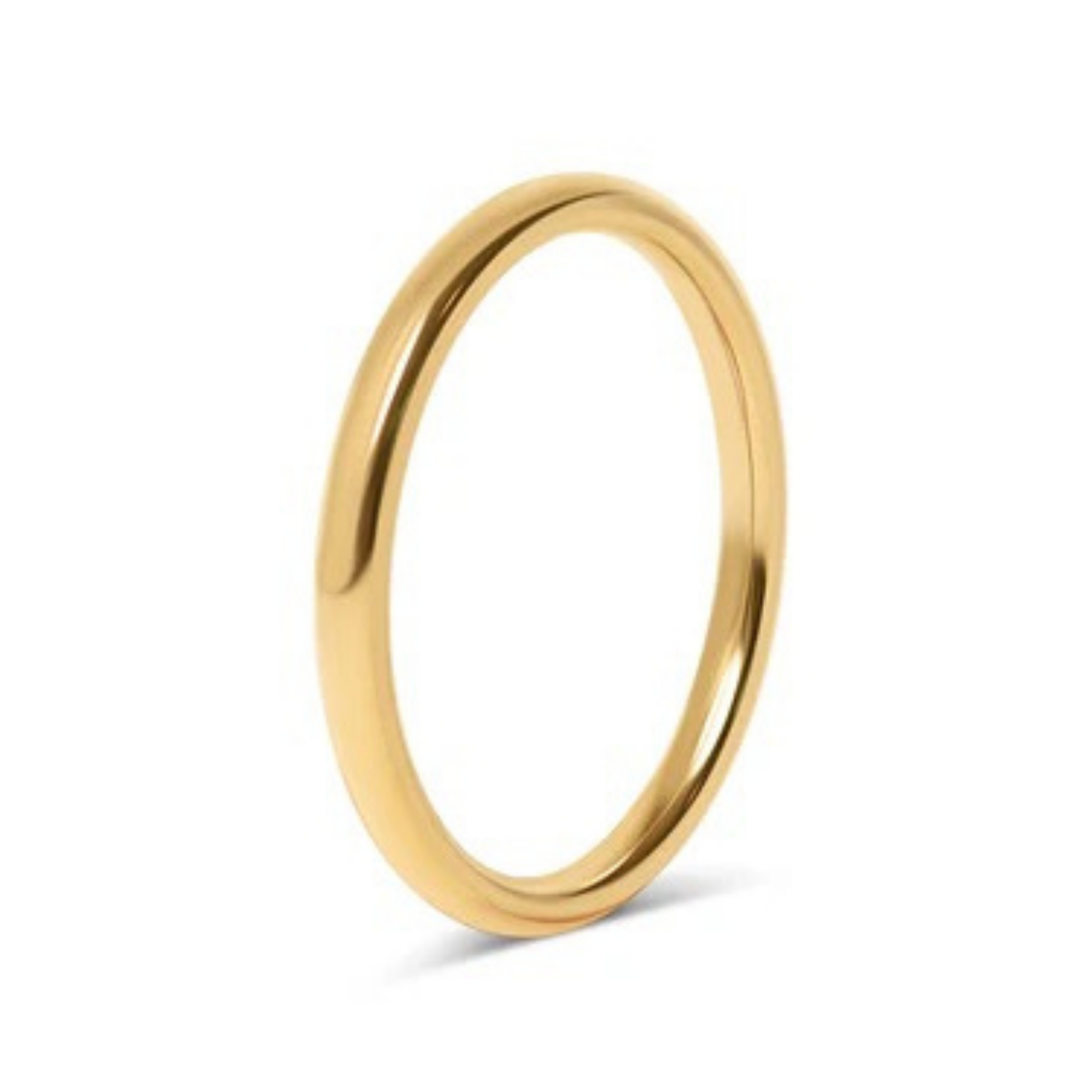 Silver rounded ring band, stainless steel, engravable, personalizable, custom jewelry, gift for him or her