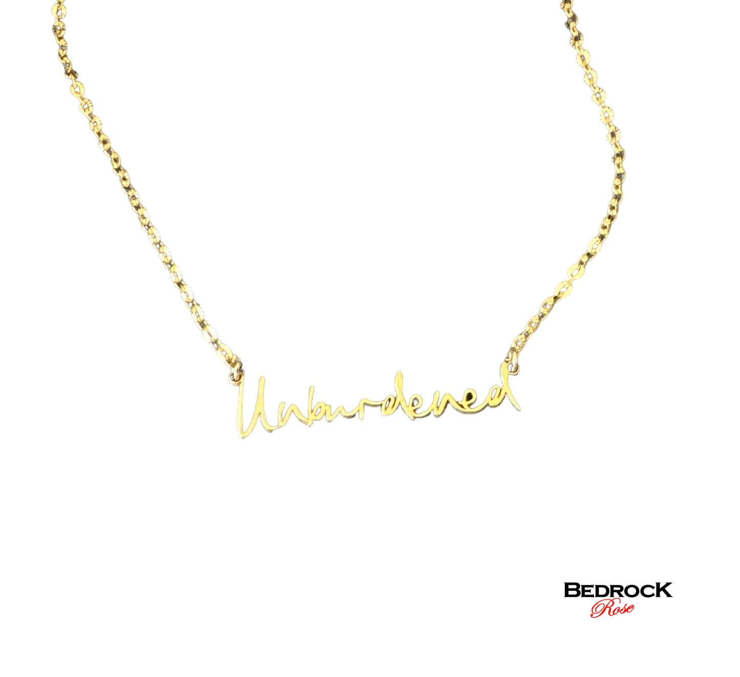 Gold Necklace Unburdened engraved, Kamala Harris for President, Democracy jewelry, coconut tree story, Gift for Patriotic women, Vote