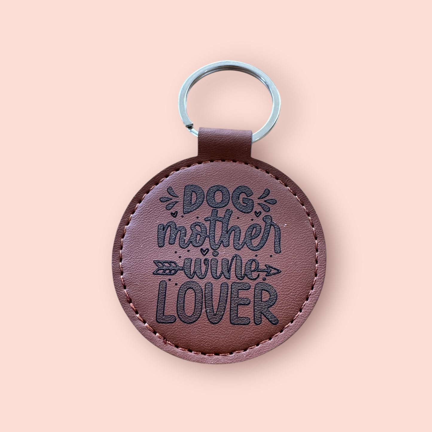 Personalized Leatherette Keyring
