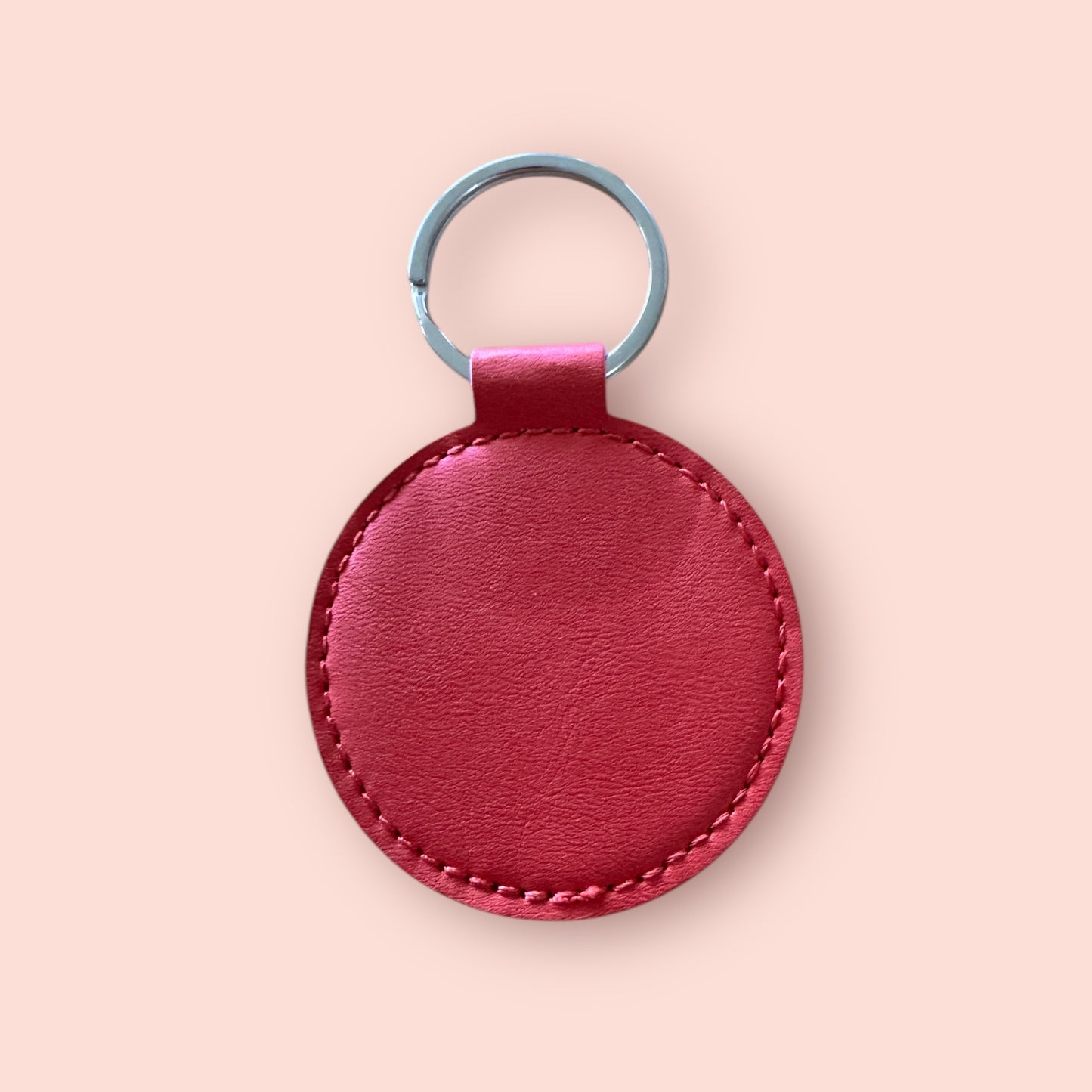 Personalized Leatherette Keyring