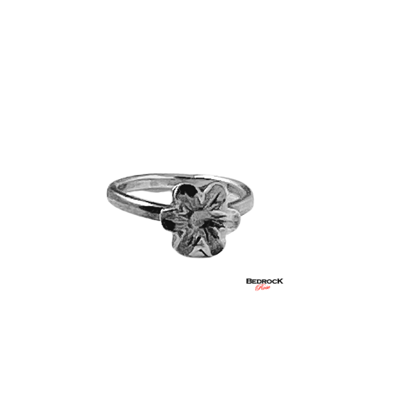 Sterling Silver 6 Petal Flower Blossom Ring, Dainty Silver Floral ring, Flower Ring, Gift for Her, Nature-Inspired Jewelry