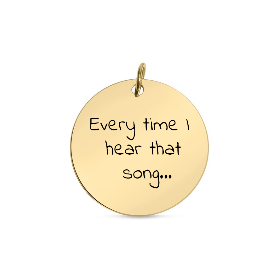 Personalized Round Medallion Necklace