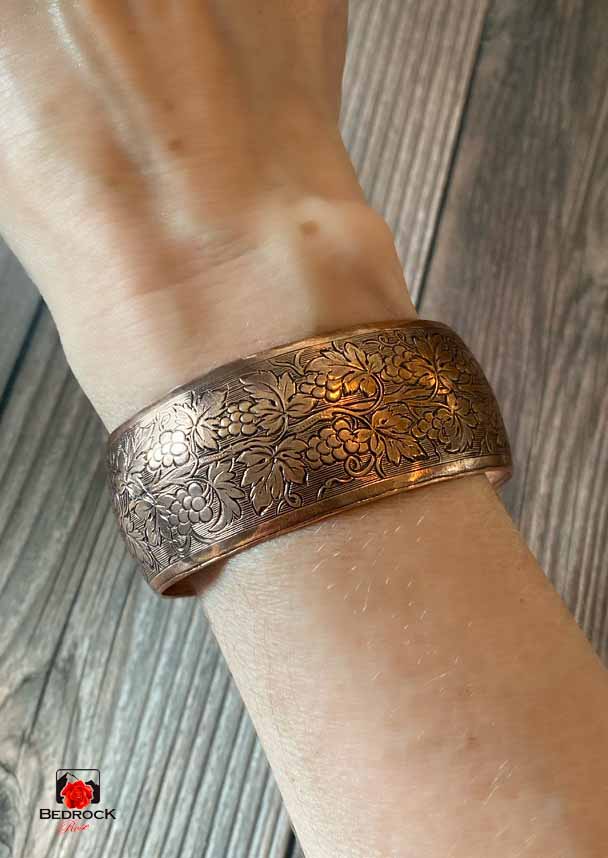 Grapevine Copper Cuff Bedrock Rose