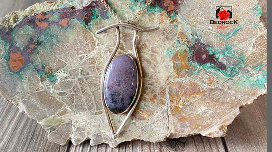 Framed Purple Jasper Pendant Bedrock Rose