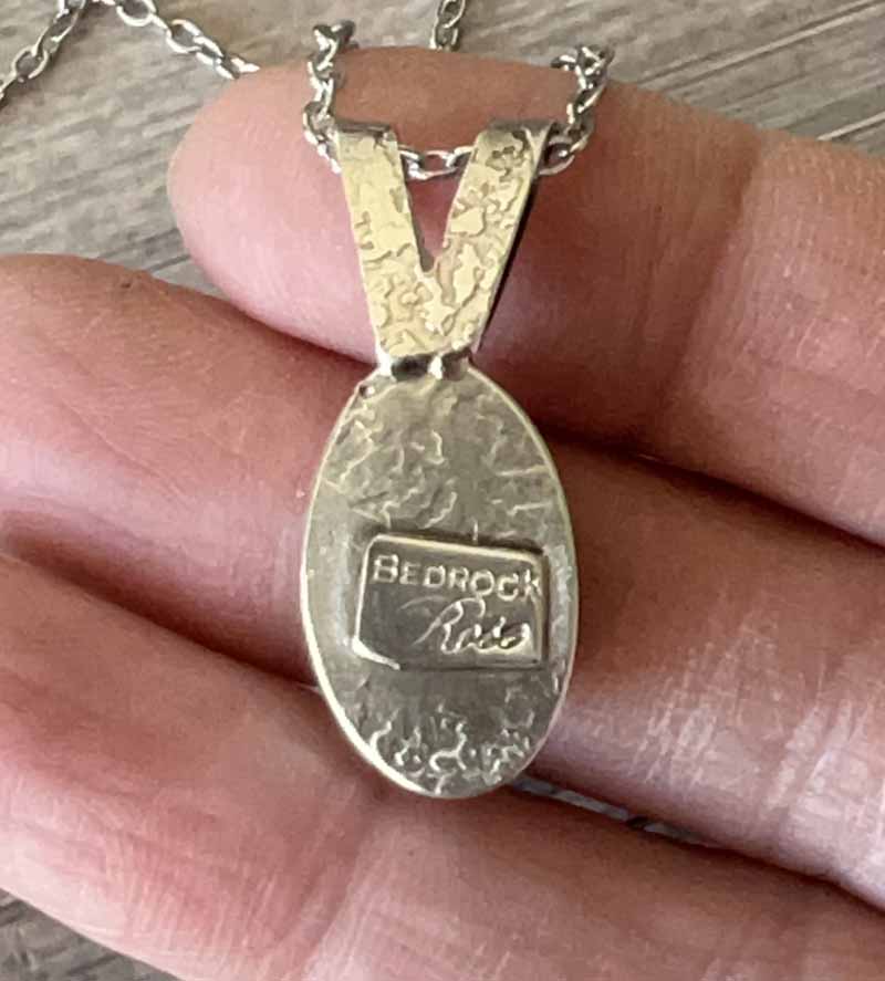 Dainty Kingman Turquoise Pendant Bedrock Rose