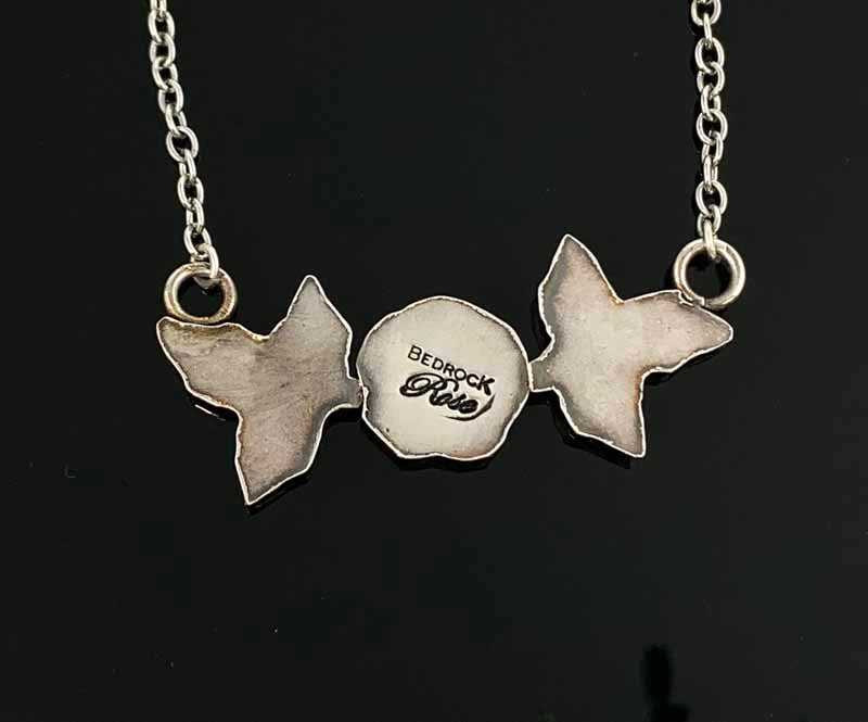 Captivating Silver Rose Pendant Bedrock Rose