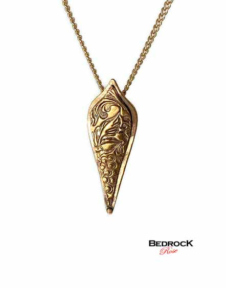 Rose Bronze Floral Pendant, Grape Pattern,Arabesque Necklace, Bohemian Necklace,Rustic Chic Jewelry