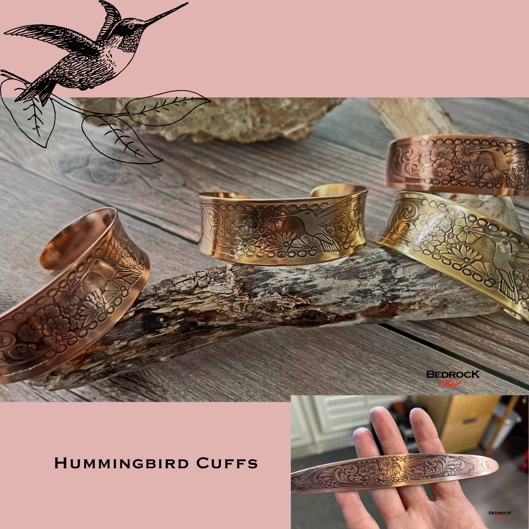 Irresistible Hummingbird Cuff Bedrock Rose