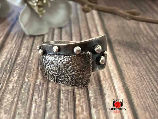 Sensational Fused Sterling Ring Bedrock Rose