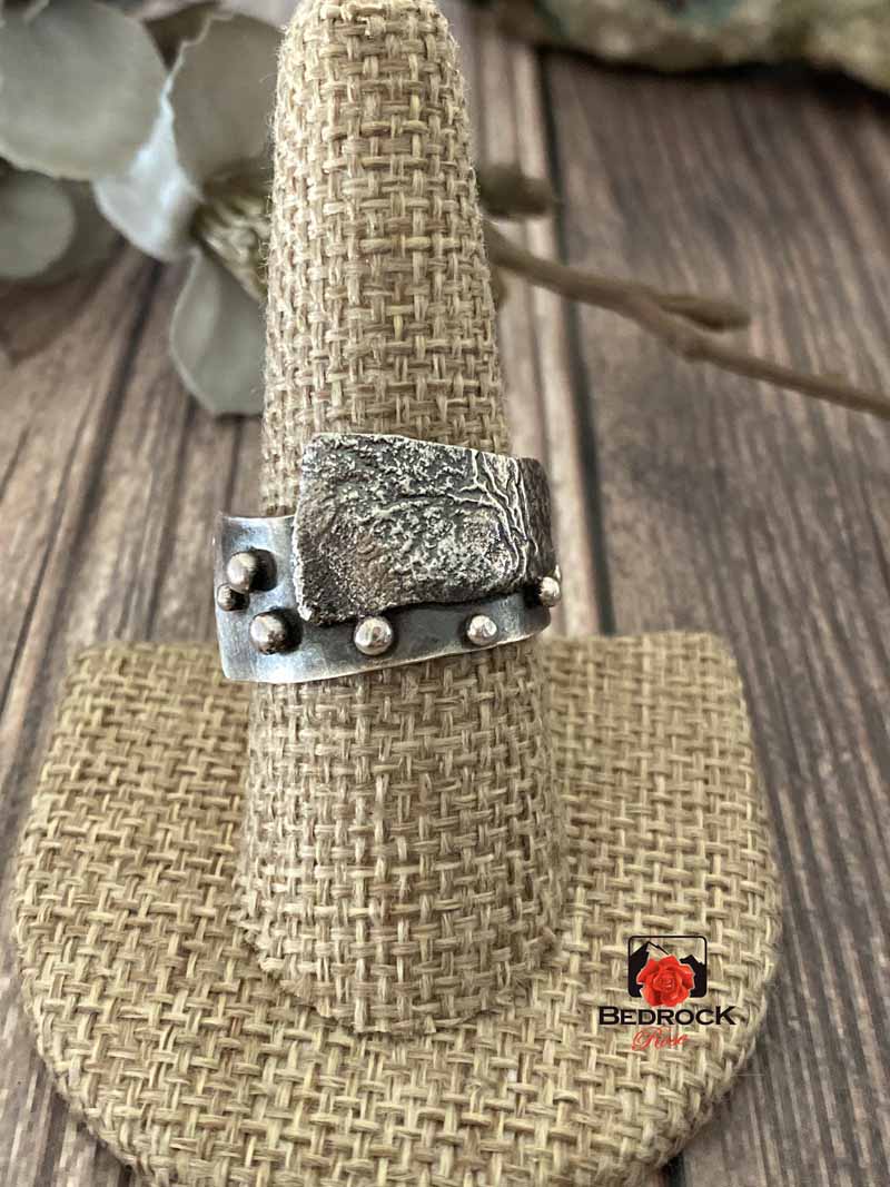 Sensational Fused Sterling Ring Bedrock Rose
