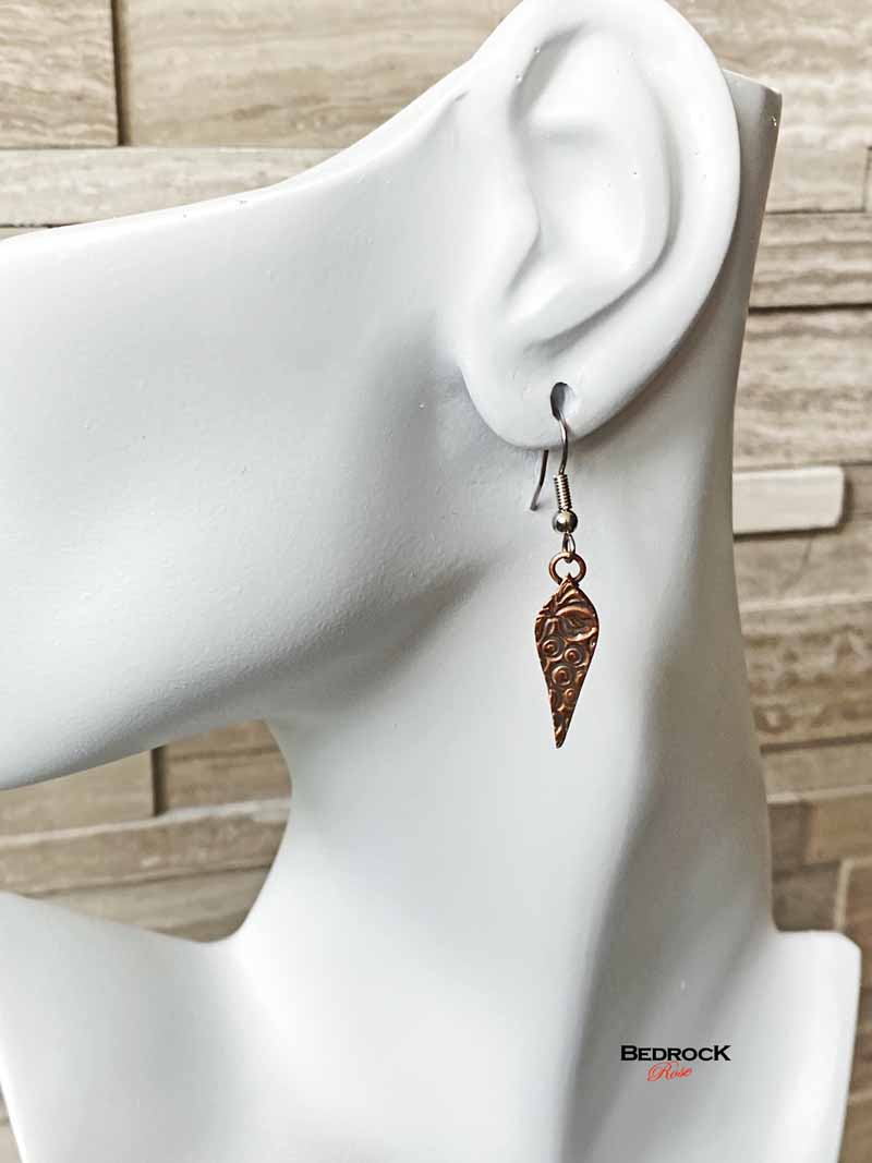 Arabesque Grapevine Dangling Earrings Bedrock Rose, Rose gold-hue, Wine-inspired, nature-inspired jewelry