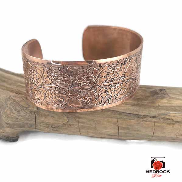 Delectable Grapevine Copper Cuff Bedrock Rose