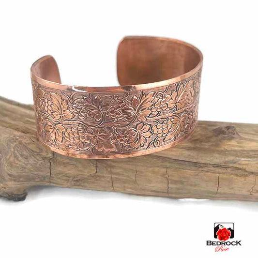 Delectable Grapevine Copper Cuff Bedrock Rose