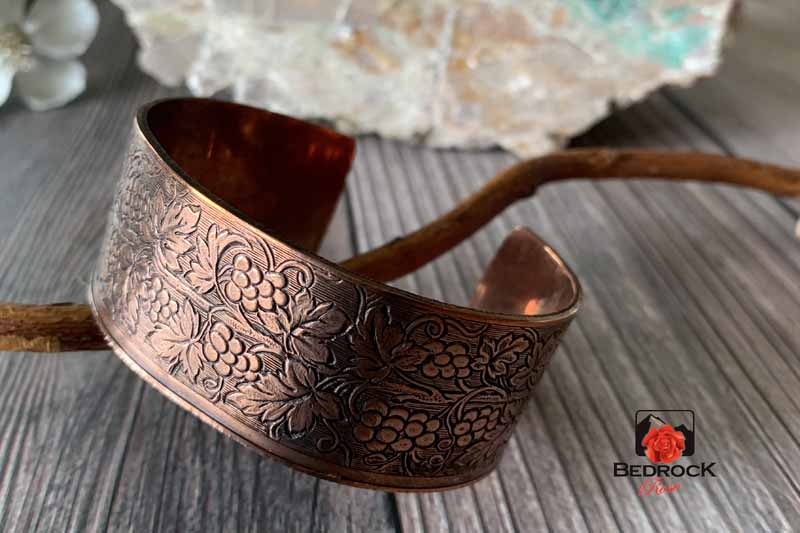 Delectable Grapevine Copper Cuff Bedrock Rose