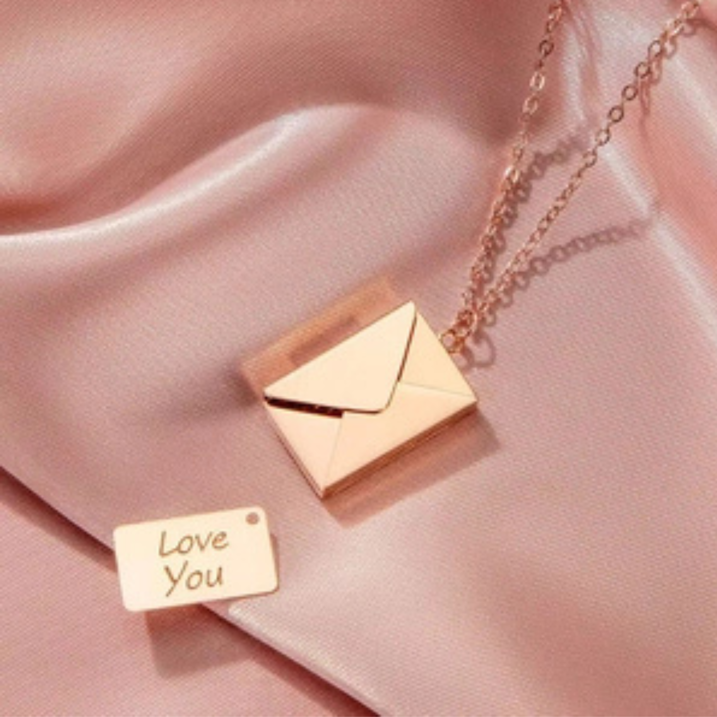 Hidden Message Envelope Necklace
