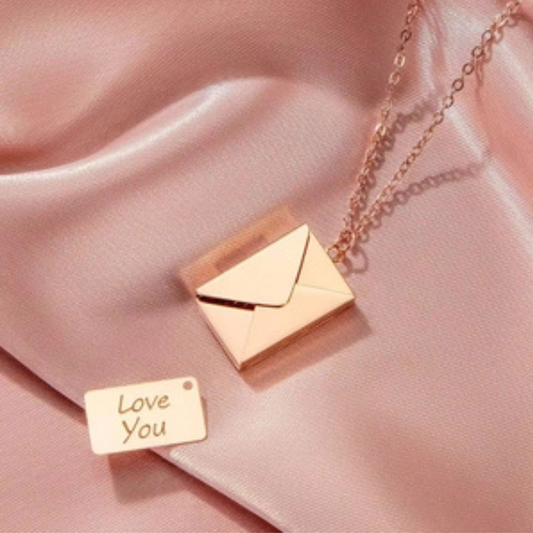 Hidden Message Envelope Necklace