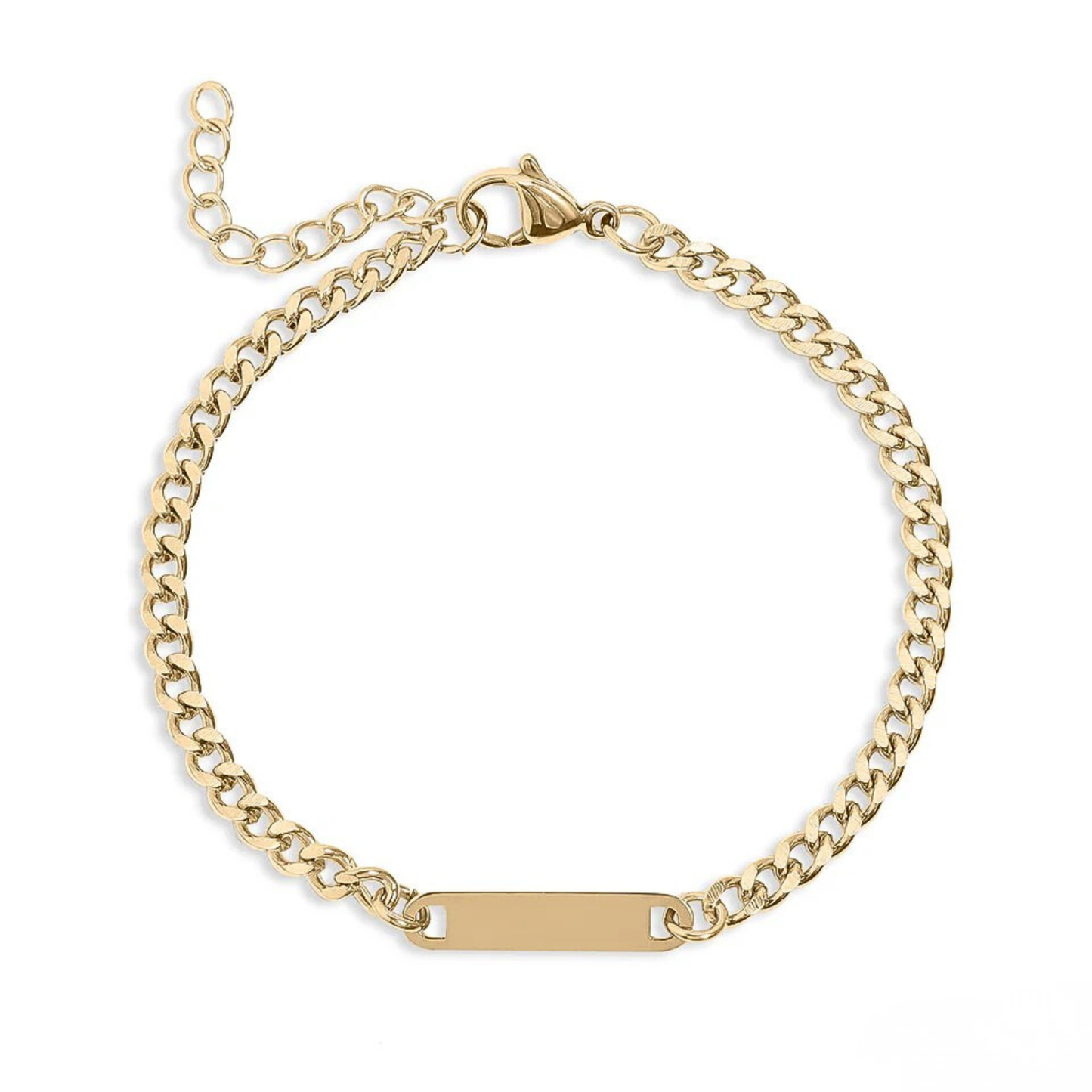 Personalized Curb Bar Bracelet