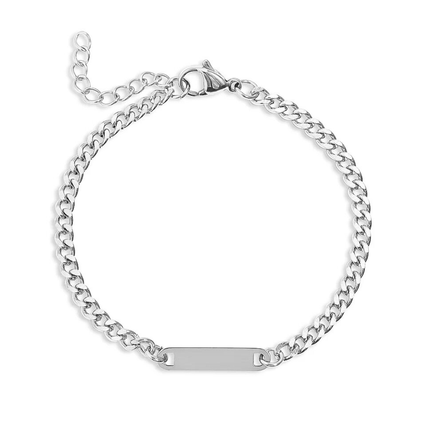 Personalized Curb Bar Bracelet
