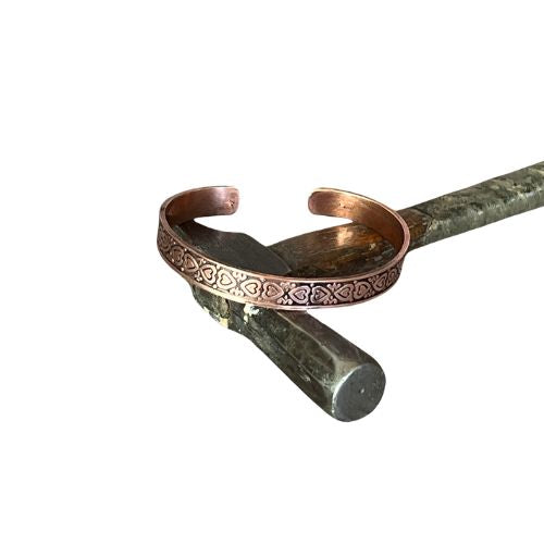 valentine, valentines day, galentine, heart pattern, hearts, love, love bracelet, gift, valentines day gift, gifts for women, gifts for her, appreciation gift,  symbol of love, love symbol, love bracelet, promise bracelet, i love you gift, bracelet, arm cuff, copper cuff, copper jewelry, jewelry, copper 