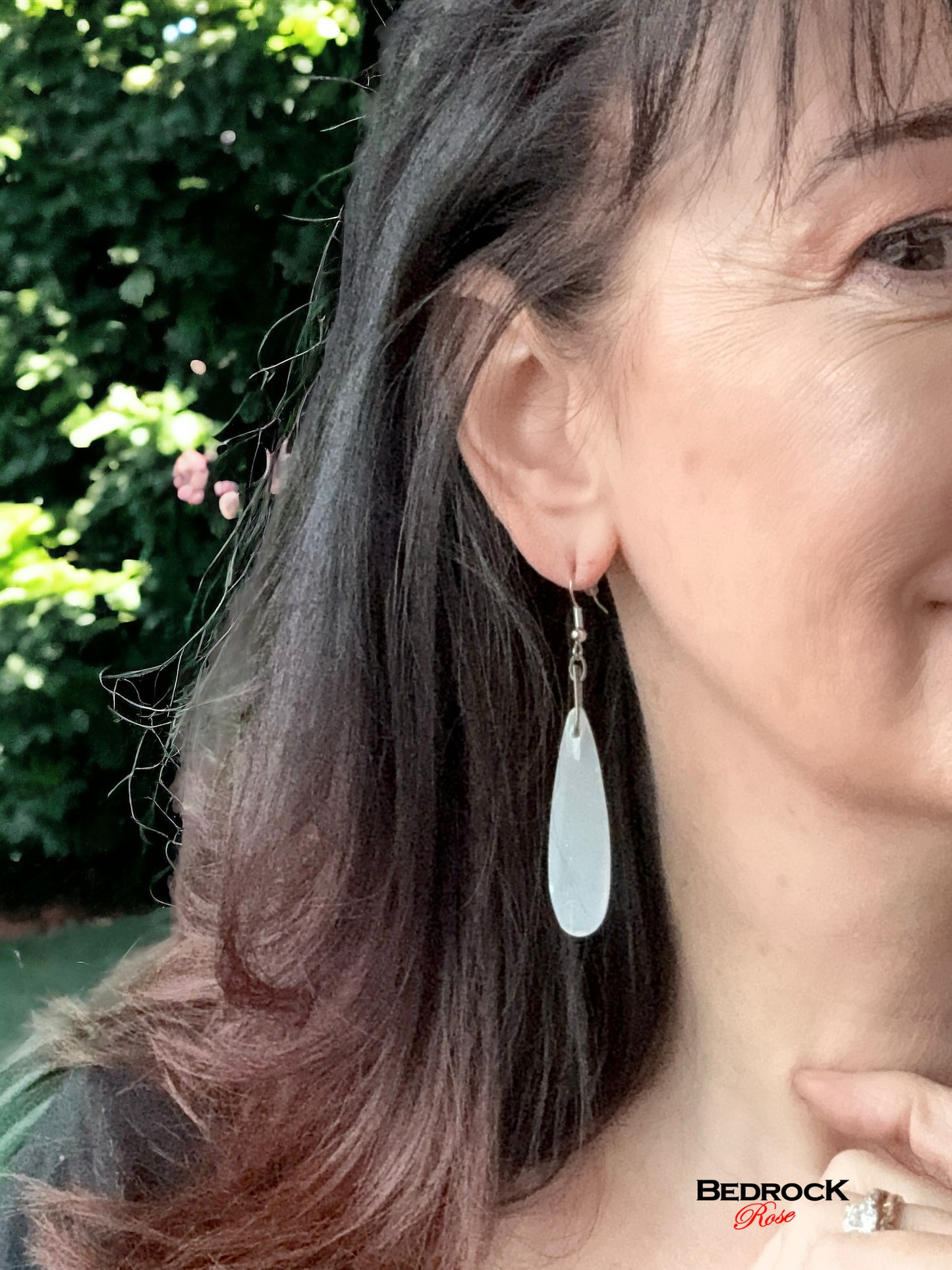 Moonstone gemstone earrings, White Gemstone Earrings, Gift for her, Moonstone psychic energy jewelry, Moonstone intuition earrings
