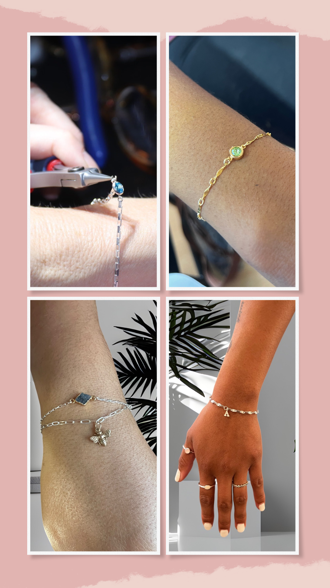 Bedrock Rose Infinity Jewelry, Permanent Jewelry, Custom Bracelet, Anklet, Private Party, Pop-Up Event