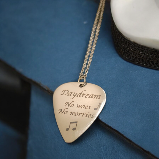 Personalized Guitar Pick Pendant