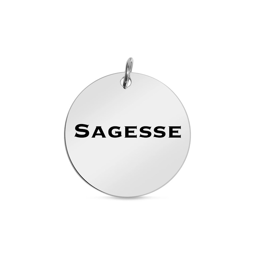 Personalized Round Medallion Necklace