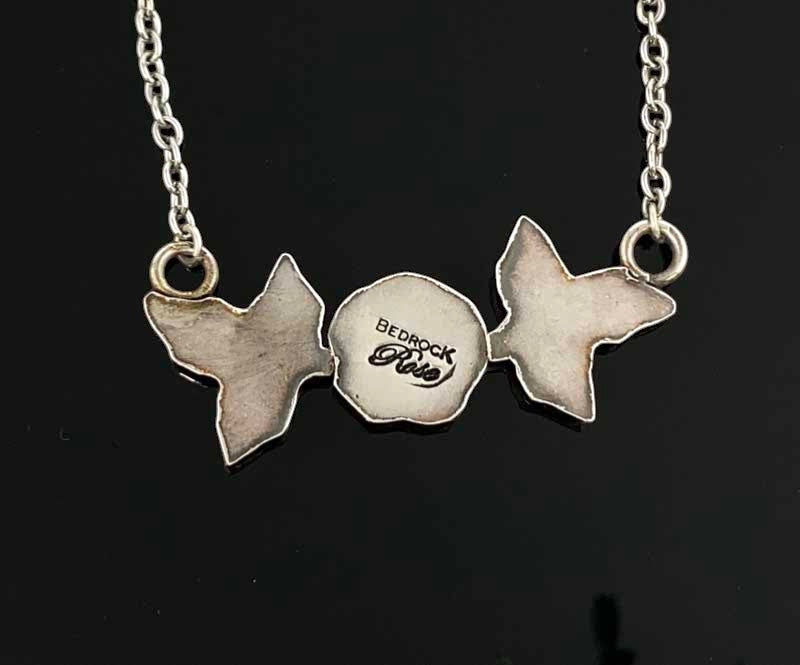 Captivating Silver Rose Pendant Bedrock Rose