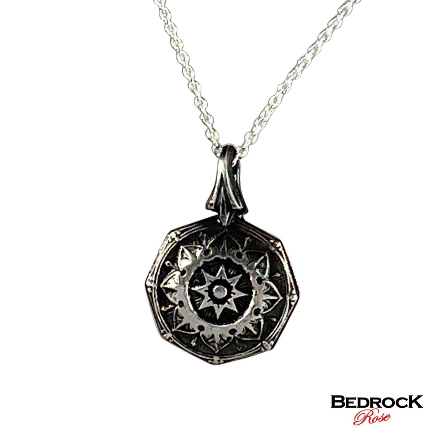 Mandala pendant, symbolic jewelry, handcrafted necklace, delicate pendant, spiritual jewelry, meaningful gift