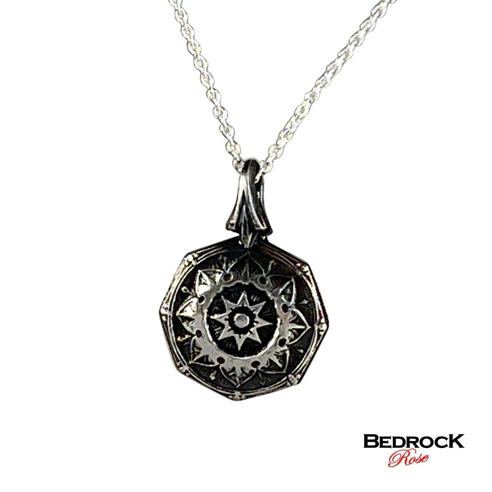 Mandala pendant, symbolic jewelry, handcrafted necklace, delicate pendant, spiritual jewelry, meaningful gift