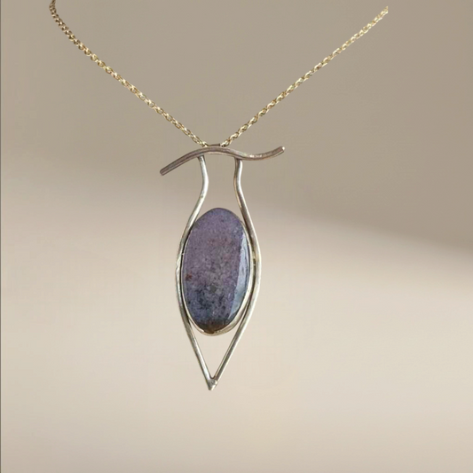 Framed Purple Jasper Pendant Bedrock Rose