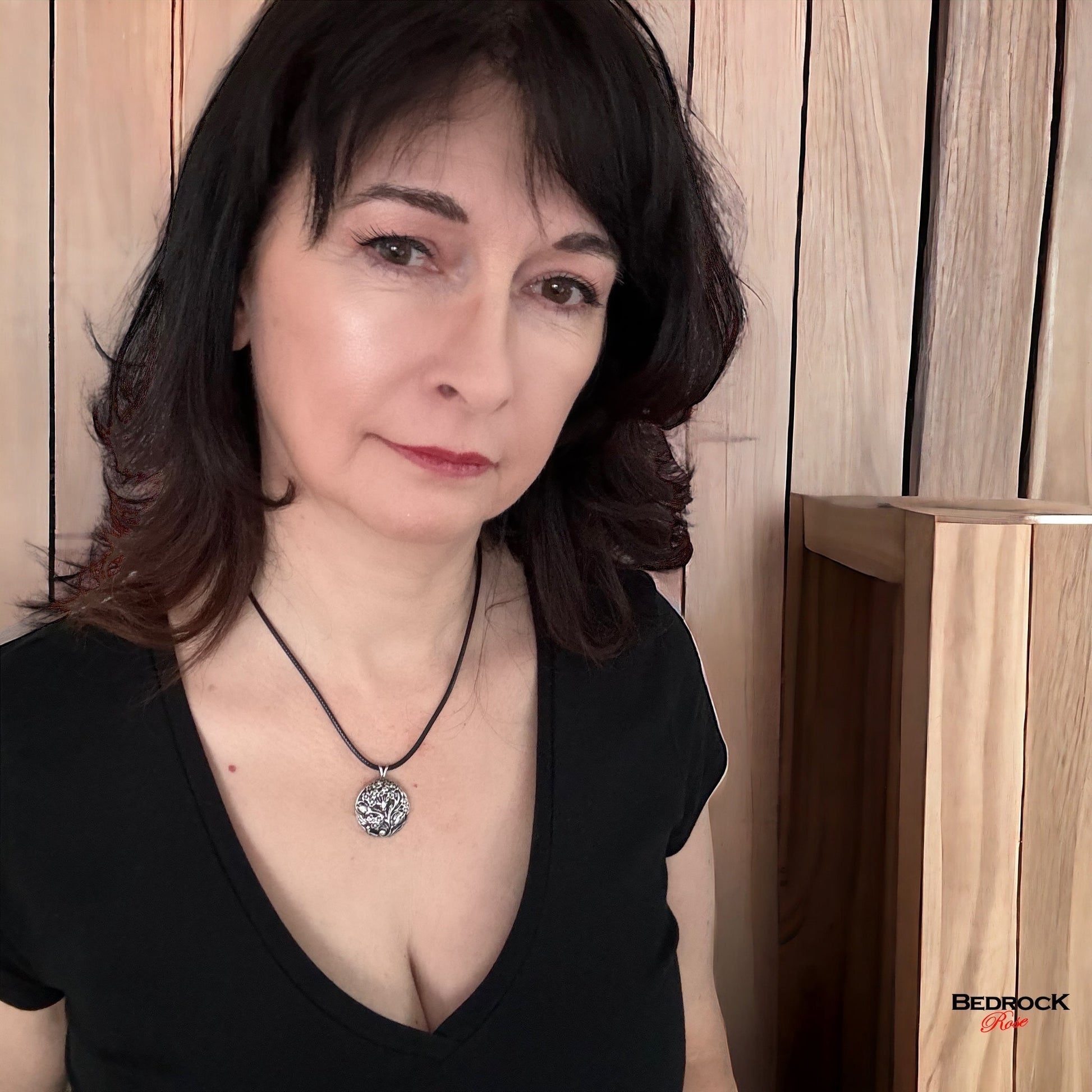 Silver Floral Medallion Pendant - Close up of Intricate Floral Design, Handmade Jewelry, Flower Necklace, Heirloom quality pendant, gift for her