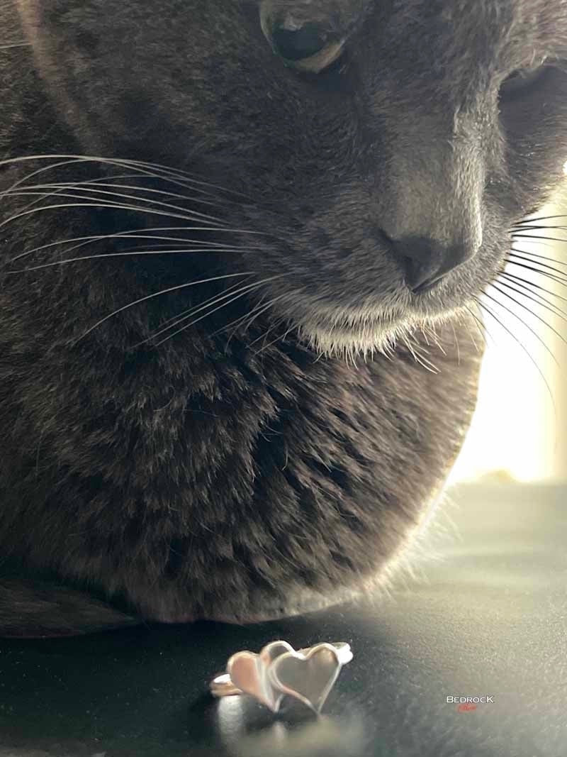 2 Hearts Silver Ring, Love jewelry, valentines gift, gift for her,