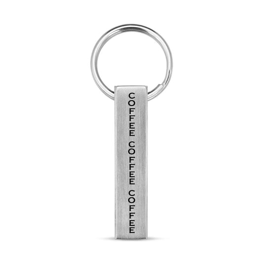 Personalized Vertical Bar Keyring