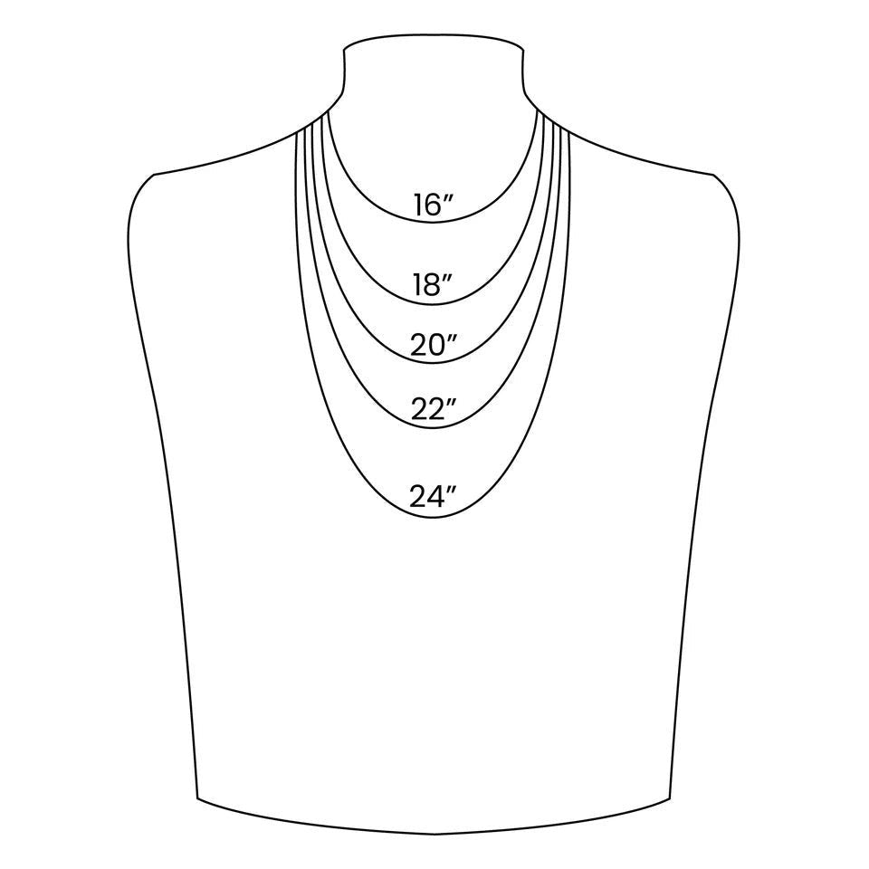 necklace size illustration