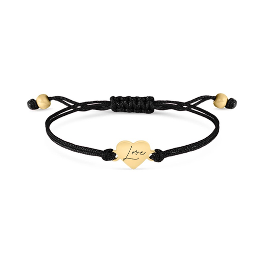 Personalizable Heart Friendship Bracelet