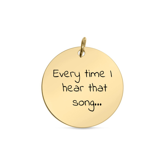 Personalized Round Medallion Necklace