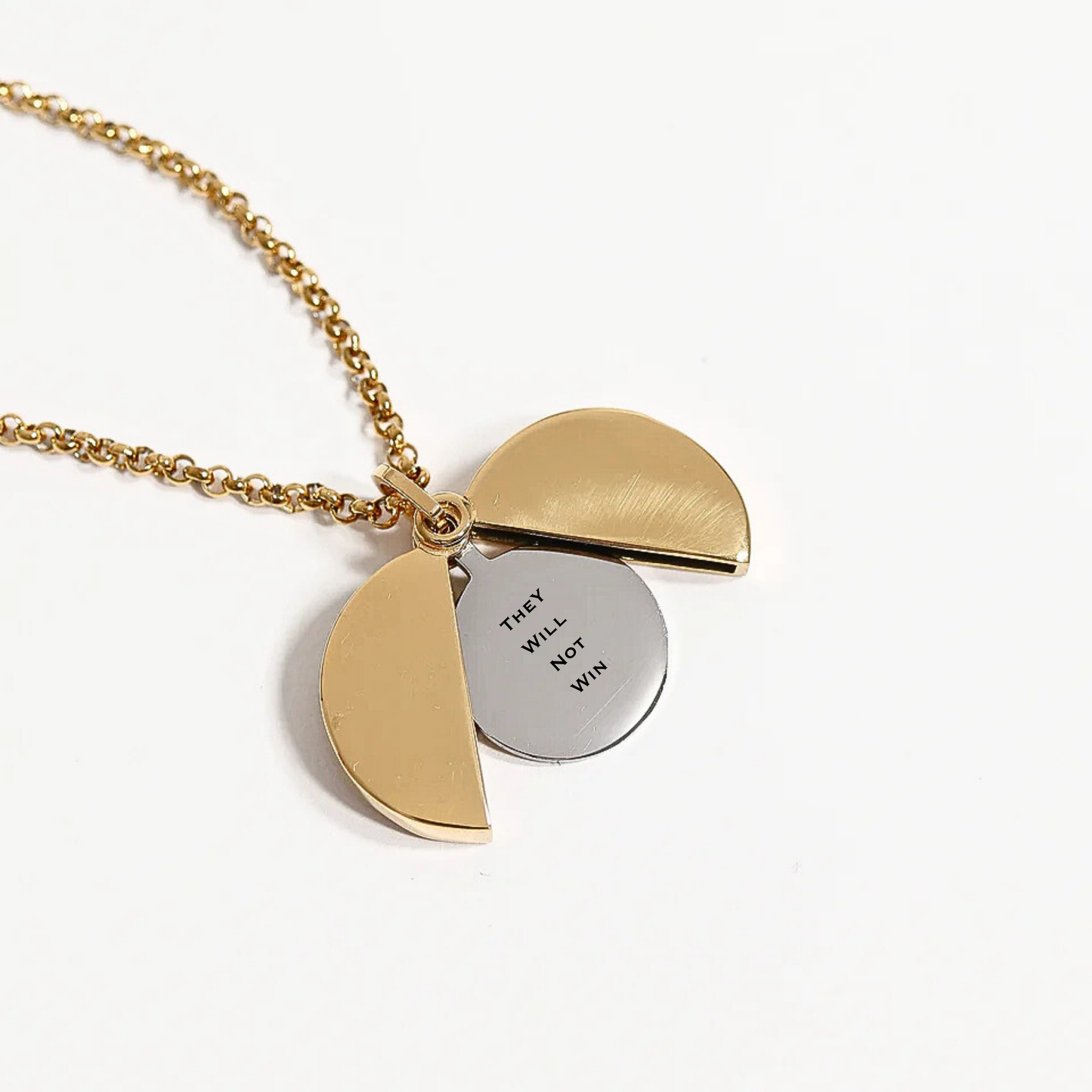 Personalized Hidden Message Medallion Necklace