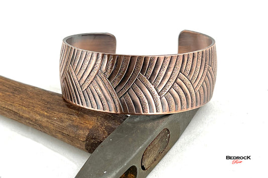 art deco design cuff, deco copper cuff, Domed floral cuff, copper cuff, gift for her, high polish copper cuff, antimicrobial copper cuff, copper cuff help with arthritis
