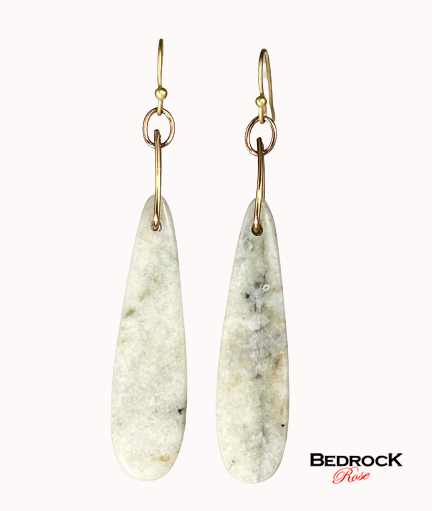 Magnesite Creativity Stone Earrings, Magnesite Teardrop Earrings, Third Eye Chakra Earrings, Gift for Her
