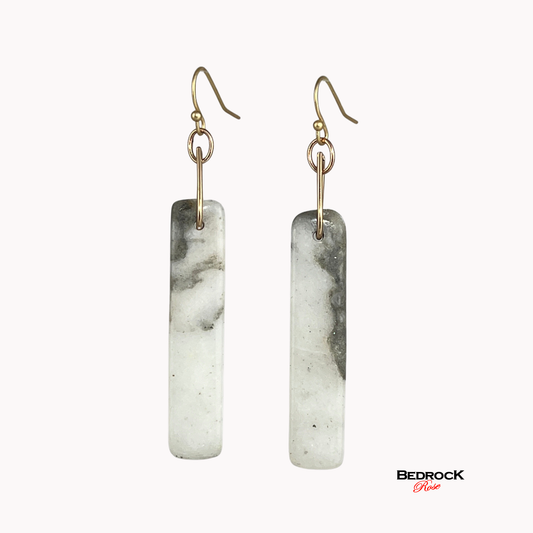magnesite gemstone earrings, magnesite creativity stone jewelry, gift for her